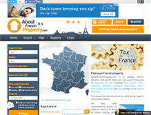 Tablet Screenshot of aboutfrenchproperty.com